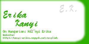 erika kanyi business card